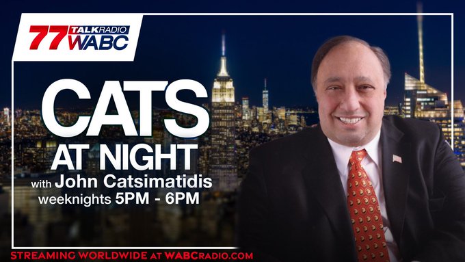 Coming up at 5PM on @CatsAtNight77 with @JCats2013: John Catsimatidis mixes common sense thinking while exploring the truth and telling both sides of the story. Special guests and an informative conversation. Streaming worldwide on wabcradio.com! #77WABCRadio