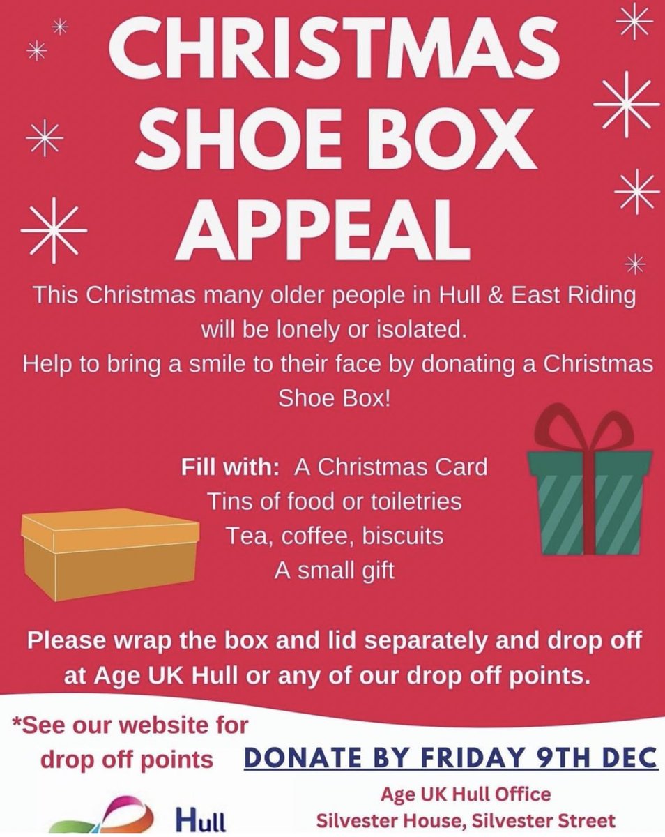 I wrote last week about loneliness and instead of wallowing in my own self pity, I am going to channel that energy into something positive and do a couple of shoe boxes for older people instead. Put some info below in case you want to do one too 🥰