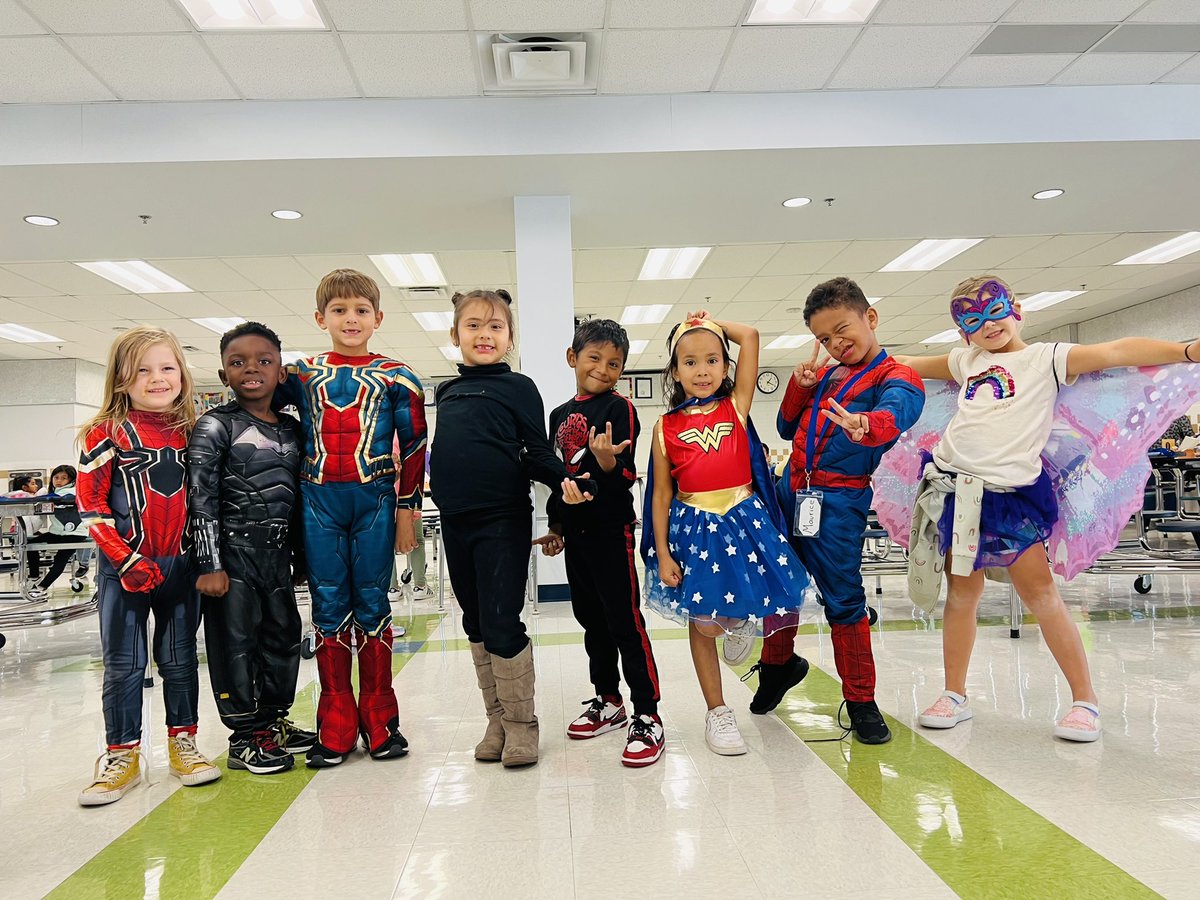 It’s Super Hero Day and our students came ready! They save the day every day… who can’t be happy when we’re surrounded by all these smiles 💙 #BucknellStrong