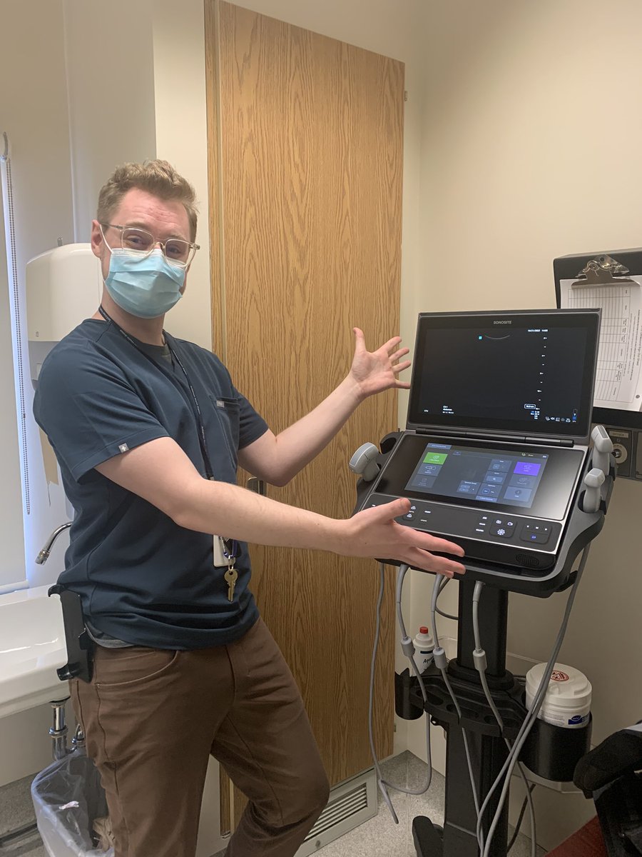 Thank you to our IM program and our Department of Medicine for our new US machine for use on our clinical teaching unit! This will help greatly in patient care and ongoing education in our #IMPOCUS program!