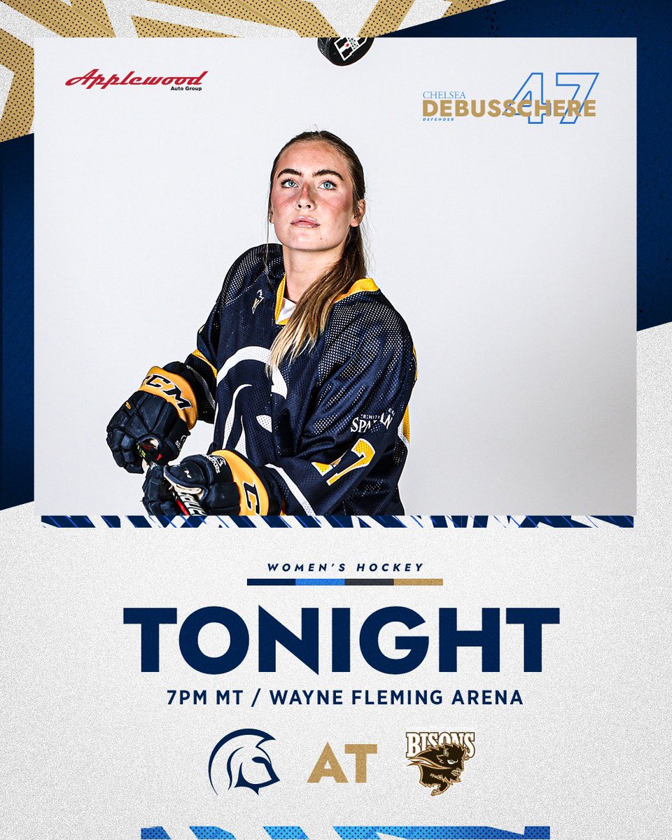WHKY | Road trippin’!

🆚 <a href="/umbisons/">Manitoba Bisons 🦬</a> 
⏰ 7pm MT
📍 Wayne Fleming Arena
📺 cw.yare.tv

#TWUHockey x #BeSpartan