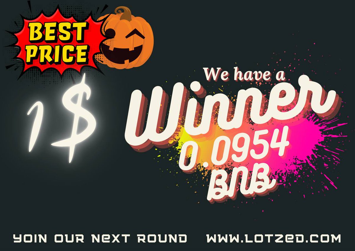 lot_zed's tweet photo. No #HalloweenCostumes needed, we have our winner for this week!

Make sure to #JoinUs @lot_zed !

#BNB #CZBinance #halloweensale #WINNER https://t.co/uwgI5VwjoV