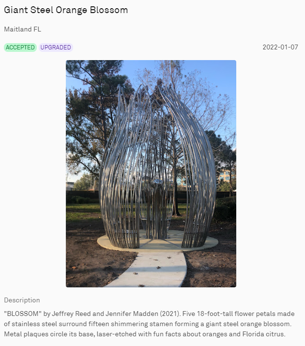 NianticWayfarer's tweet photo. #WayfarerTwitterChallengePart1 Winners - Exploration 
1st - @DomeDashDosh - Siamotyrannus
2nd - @Sneas - Red Ash Cove Ovens 
3rd - @GALTZAGORRIAK2 - Giant Steel Orange Blossom https://t.co/Xpln4ml8jd