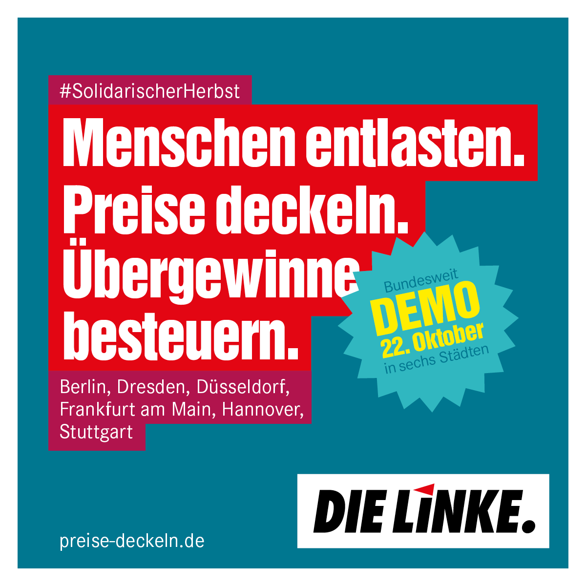 DieLinke_LEV's tweet photo. Unter dem Motto #SolidarischerHerbst wird morgen u.a. in Düsseldorf für soziale Politik und Klimaschutz, gegen Spaltung und Hetze demonstriert.

Los geht's um 12 Uhr vorm DGB-Haus! #dus2210
Alle Infos unter: https://t.co/DrLVbW087r. https://t.co/2gdZ2QZDdZ