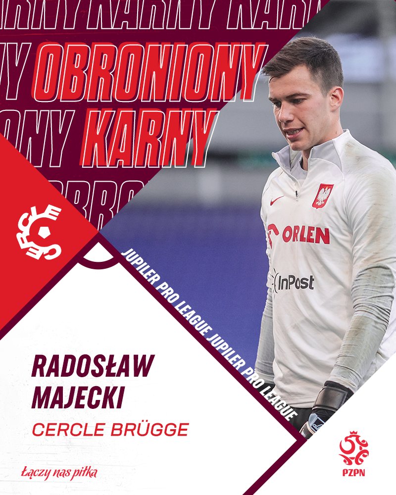 Radosław Majecki obronił rzut karny w wygranym meczu jego Cercle Brugge z Charleroi 👏 Dla polskiego bramkarza był to 13. występ w tym sezonie Jupiler Pro Legue. ___________ #CERCHA 4:1