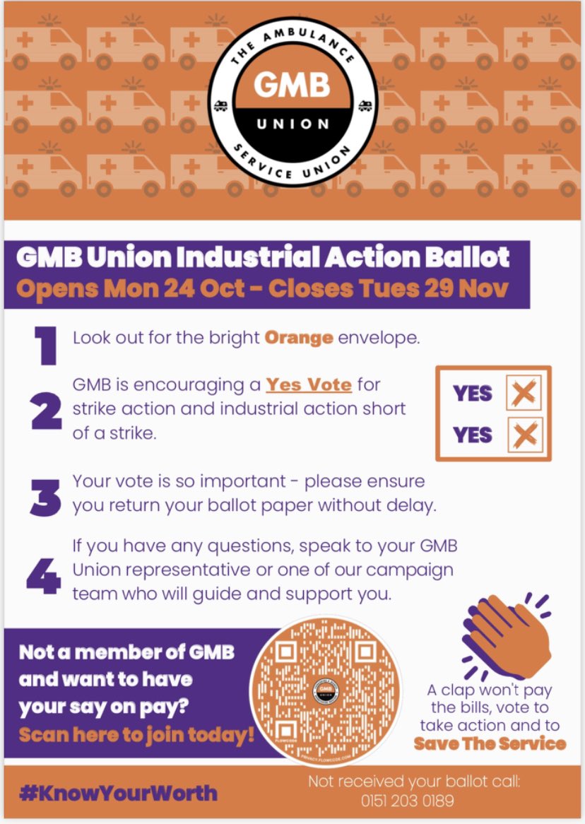 NWAS GMB Ambulance Service Union N61 tweet media