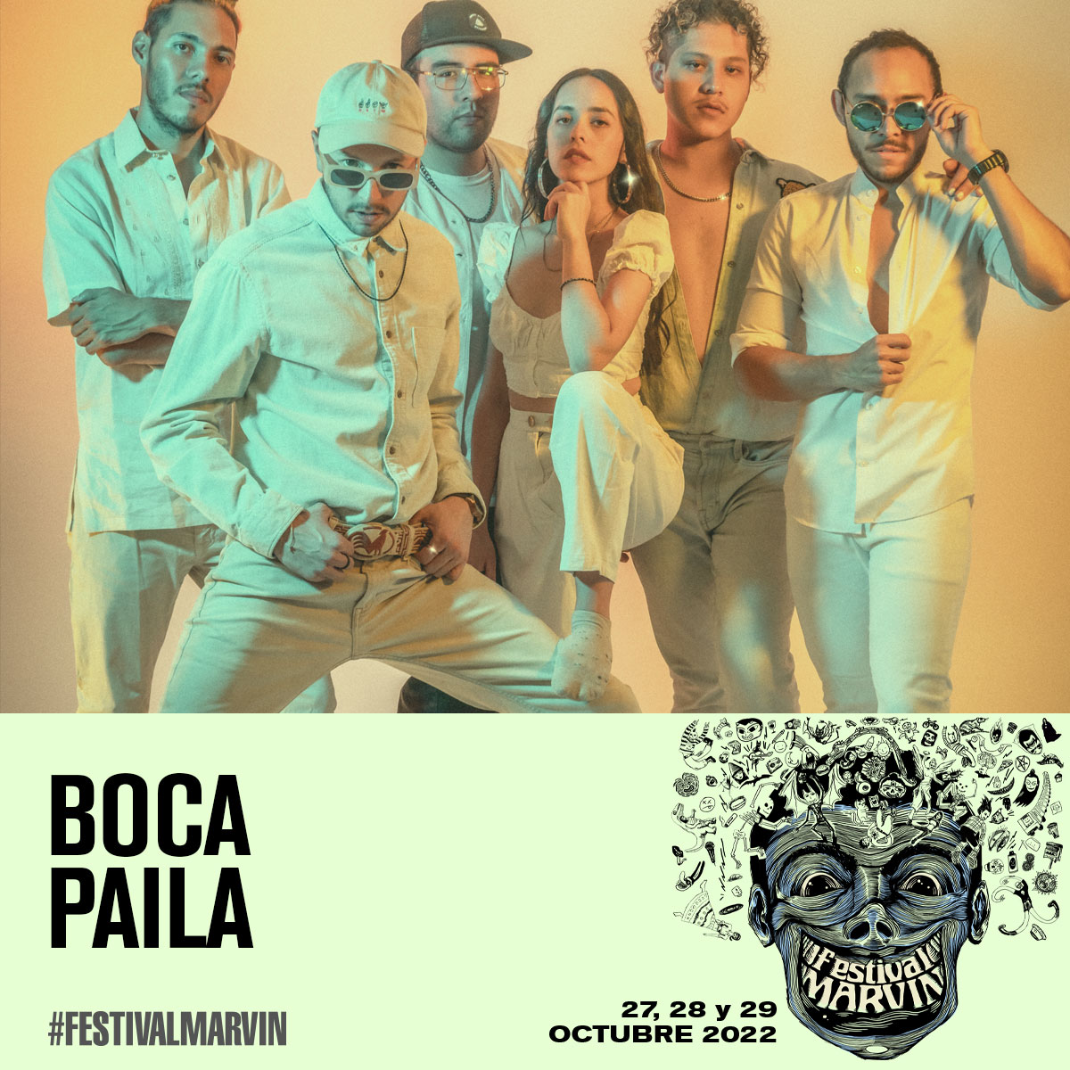 El proyecto multicultural Boca Paila está conformado por representantes de México, Guatemala y Bolivia. Es esta variedad de perspectivas lo que enriquece su sonido #tropigruv fusionando los sritmos meramente latinos del pop, el jazz y el funk 💫
