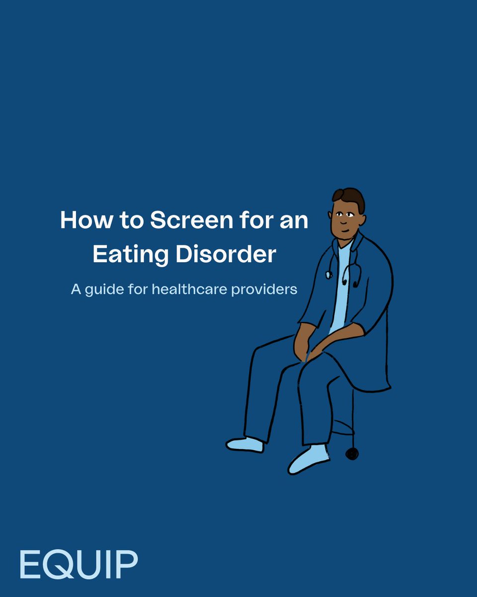 joinequip's tweet photo. The signs and symptoms of an eating disorder aren’t always obvious, which makes it easy for providers to miss these deadly diseases. Learn about how to screen for an eating disorder on our blog https://t.co/dVUlVI2VUO
