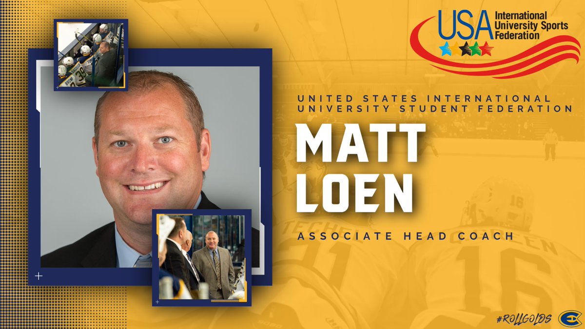 UWEC Athletics (@uwecblugolds) on Twitter photo 🚨<a href="/UWECHockey/">Blugold Hockey</a> NEWS!🚨
Blugolds' Head Coach Matt Loen has been named the Associate Head Coach for the USA World University Hockey Team #RollGolds <a href="/usahockey/">USA Hockey</a> <a href="/UWEauClaire/">UW-Eau Claire</a> <a href="/DanSchumacherAD/">Dan Schumacher</a> <a href="/ChancellorJim/">Chancellor Jim</a>
📰bit.ly/3EZfmA5 🚨<a href="/UWECHockey/">Blugold Hockey</a> NEWS!🚨
Blugolds' Head Coach Matt Loen has been named the Associate Head Coach for the USA World University Hockey Team #RollGolds <a href="/usahockey/">USA Hockey</a> <a href="/UWEauClaire/">UW-Eau Claire</a> <a href="/DanSchumacherAD/">Dan Schumacher</a> <a href="/ChancellorJim/">Chancellor Jim</a>
📰bit.ly/3EZfmA5