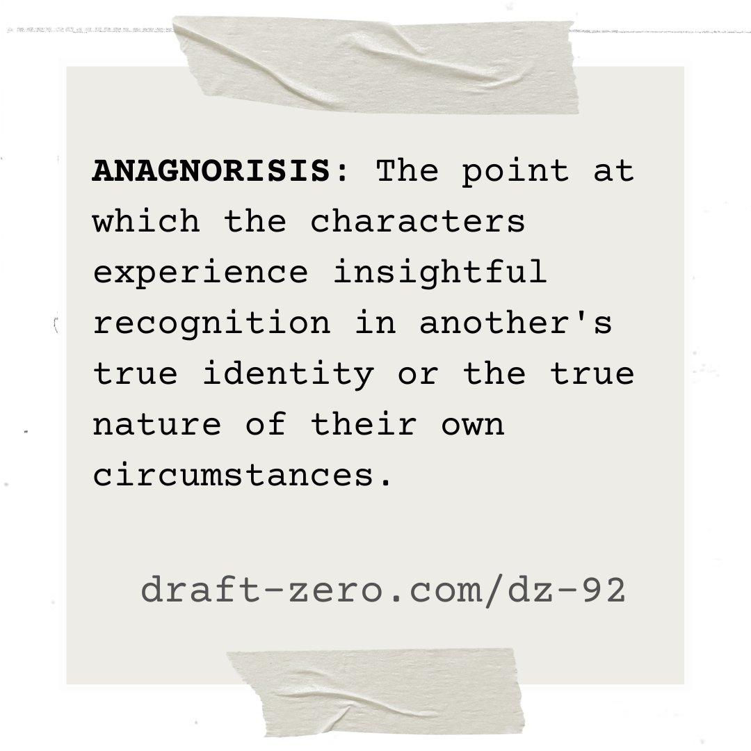 draft_zero's tweet image. Aristotle's "Anagnorisis" is traditionally when a character moves from ignorance to knowledge.  

Draft Zero explores what makes certain endings powerful in our latest episode:
(DZ-92) INSIGHTFUL RECOGNITION IN POWERFUL ENDINGS.

#aristotle #powerfulendings #draftzero