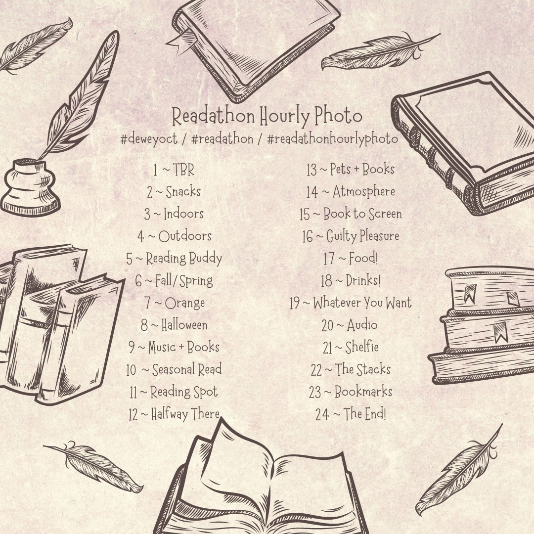 There is also Bingo and a Readathon Hourly Photo for the #readathon.