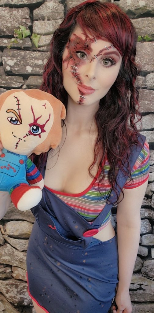 CTJasper1's tweet photo. Hi! I'm Jasper, Your Friend until the end! 
I have been talking about doing this cosplay for awhile &amp; am glad I went for it! 

Tonight Chucky is in the fog, plot twist, as a survivor! DBD with viewers, Id die for you! 
#halloween #chucky #cosplay #DeadbyDaylgiht #twitchstreamer https://t.co/o24vKgvWns