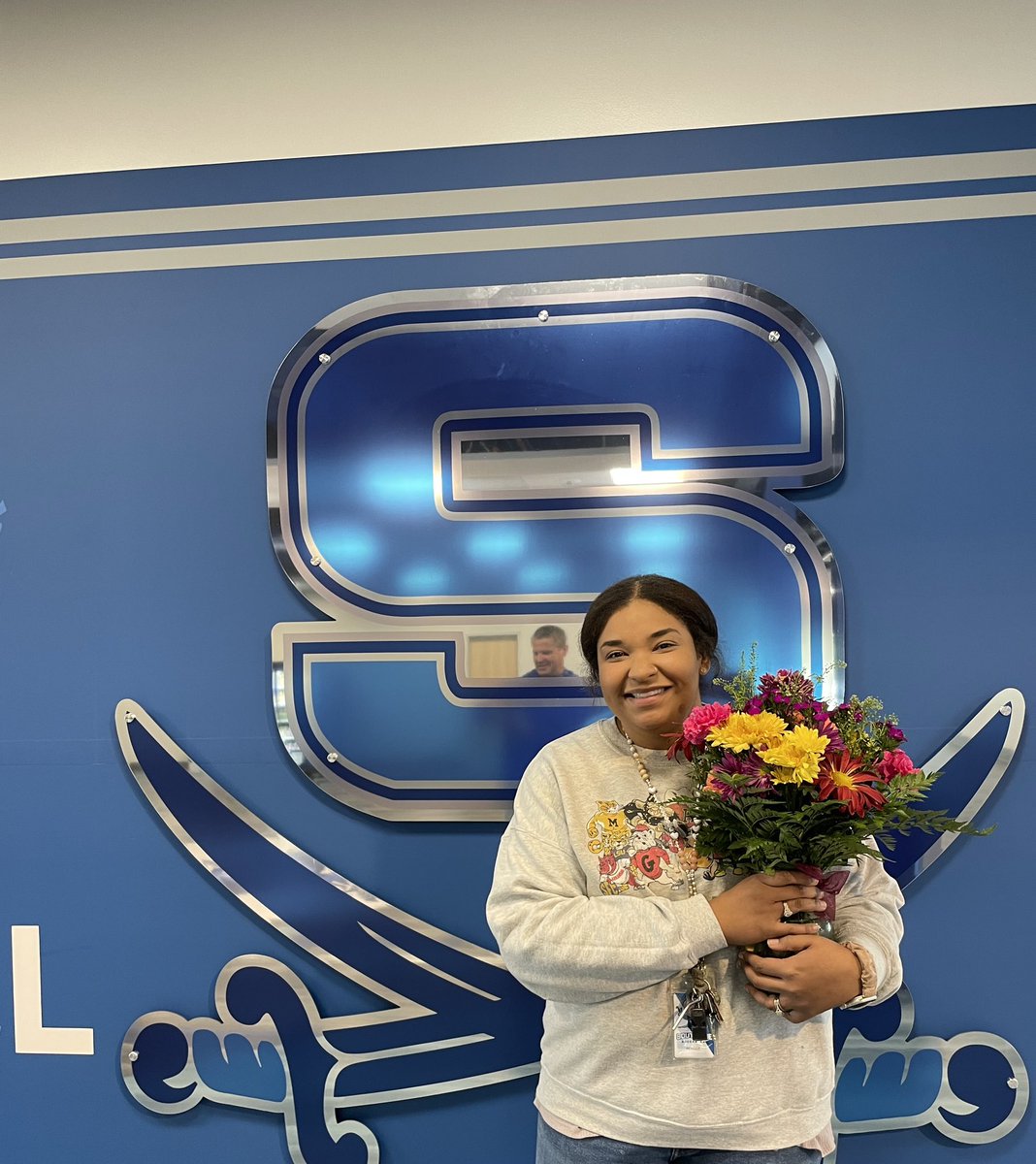 Happy Friday from Southside Junior High’s Own teacher of the year!!!! I’m so honored. So so so honored. 

It takes a village to get the job done as a teacher. I’m so blessed for my village. I absolutely love Southside. 💙 <a href="/GoBucsSJHS/">Southside Jr. High</a>