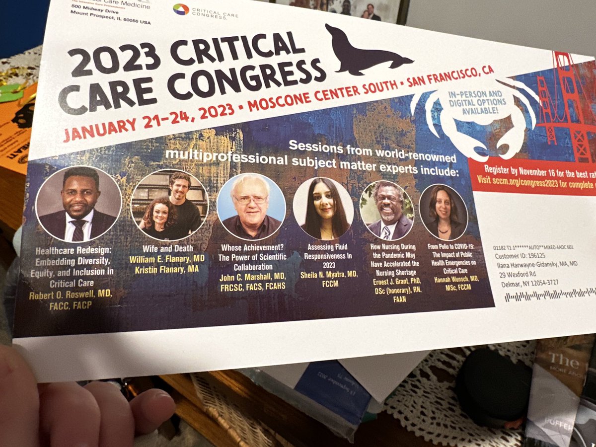 Just got this in the mail today and …. Can’t believe ⁦<a href="/DGlaucomflecken/">Dr. Glaucomflecken</a>⁩ is on the roster! Even cooler were the kids response. My daughter actually screamed in excitement. ⁦<a href="/SCCM/">SCCM</a>⁩ #ccc2023 ##PedsICU #nopressure