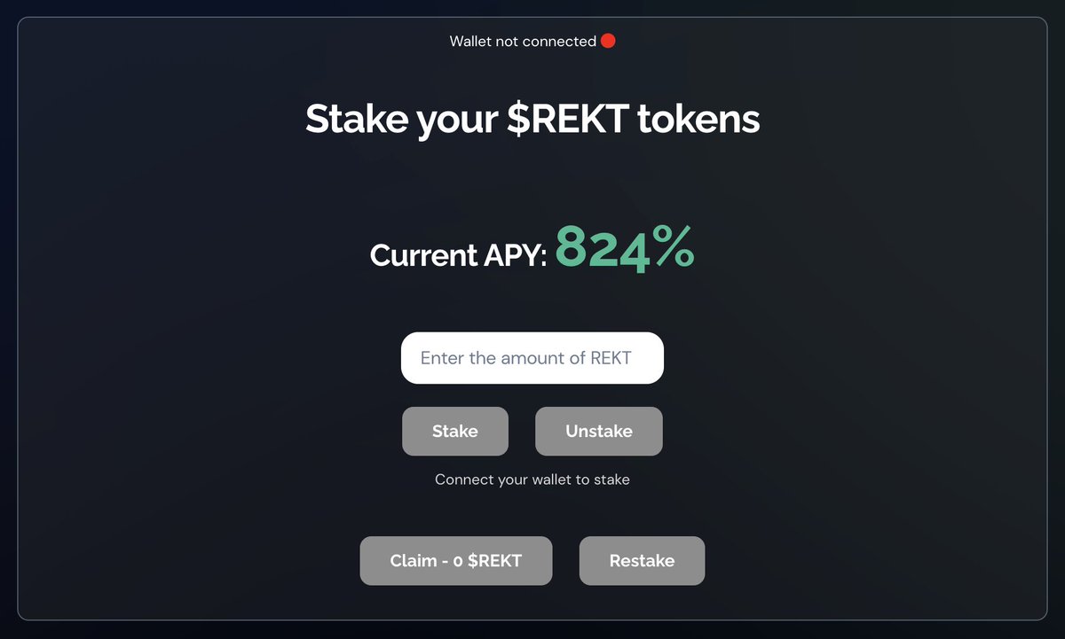 Our Staking DApp is Live!

👉stake.sellerekt.com