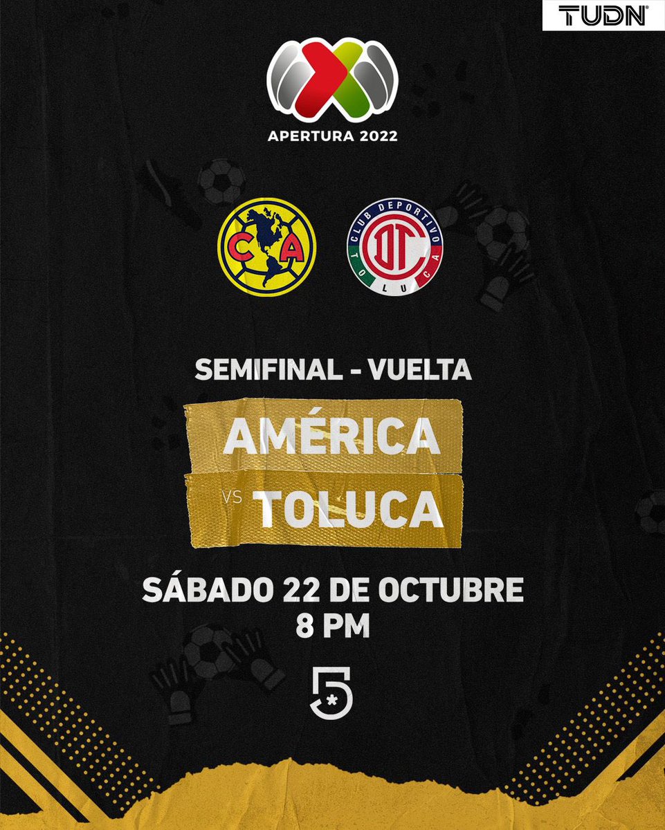 #AmericaEnCasa va por la remontada ante unos Diablos que tienen la ventaja, las Semifinales están 🔥🔥 🦅@ClubAmerica vs @TolucaFC 😈 📺@MiCanal5 ⏰8pm