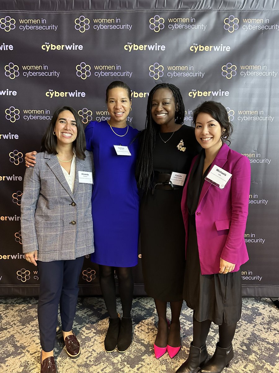 Team <a href="/ONCD/">White House Office of the National Cyber Director</a> had a great time supporting last night’s <a href="/thecyberwire/">CyberWire Daily, by N2K</a> Women in Cybersecurity event at <a href="/IntlSpyMuseum/">The International Spy Museum</a>! A great panel, a large group of talented women, &amp; the thoughtful blend of art &amp; cyber were highlights. Thank you for an inspiring night,CyberWire! #SeeYourselfInCyber
