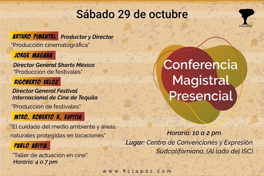 𝗠𝗮𝘀𝘁𝗲𝗿𝗰𝗹𝗮𝘀𝘀 𝗣𝗿𝗲𝘀𝗲𝗻𝗰𝗶𝗮𝗹𝗲𝘀

𝗖𝗨𝗣𝗢 𝗟𝗜𝗠𝗜𝗧𝗔𝗗𝗢
𝗙𝗲𝗰𝗵𝗮: 28 y 29 octubre 2022
𝗟𝘂𝗴𝗮𝗿: Centro de Convenciones ISC (A un costado del Teatro de la ciudad)

Inscríbete al WhatsApp 📲 612 137 28 12 walink.co/b15e6