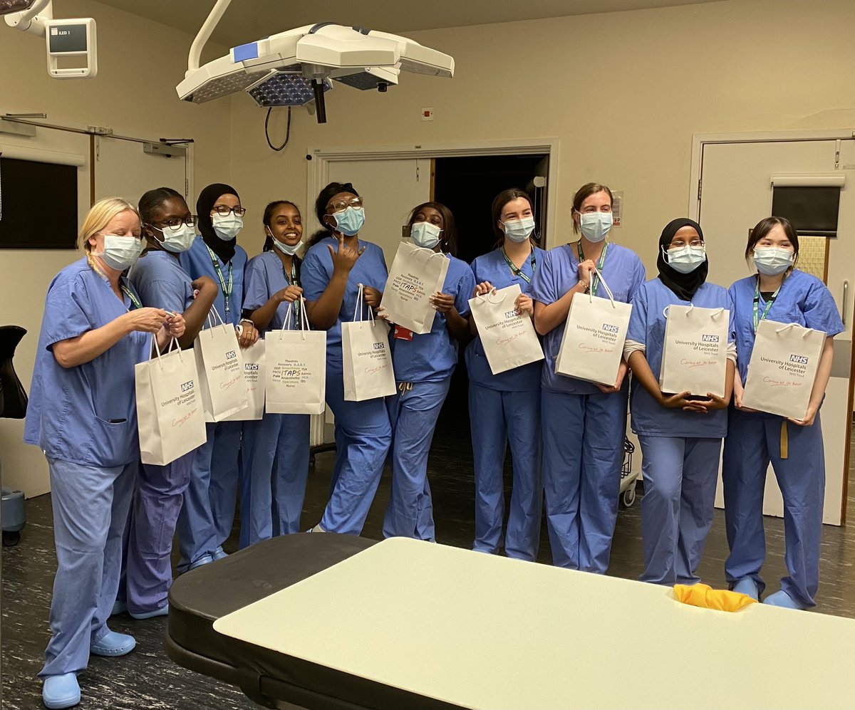 The latest cohort of future operating department practitioners (ODPs) joined @Leic_hospital this week. The 10 student ODPs will spend the next three years on placements across the Trust as they study for their degree at the University of Leicester. Welcome to #TeamUHL