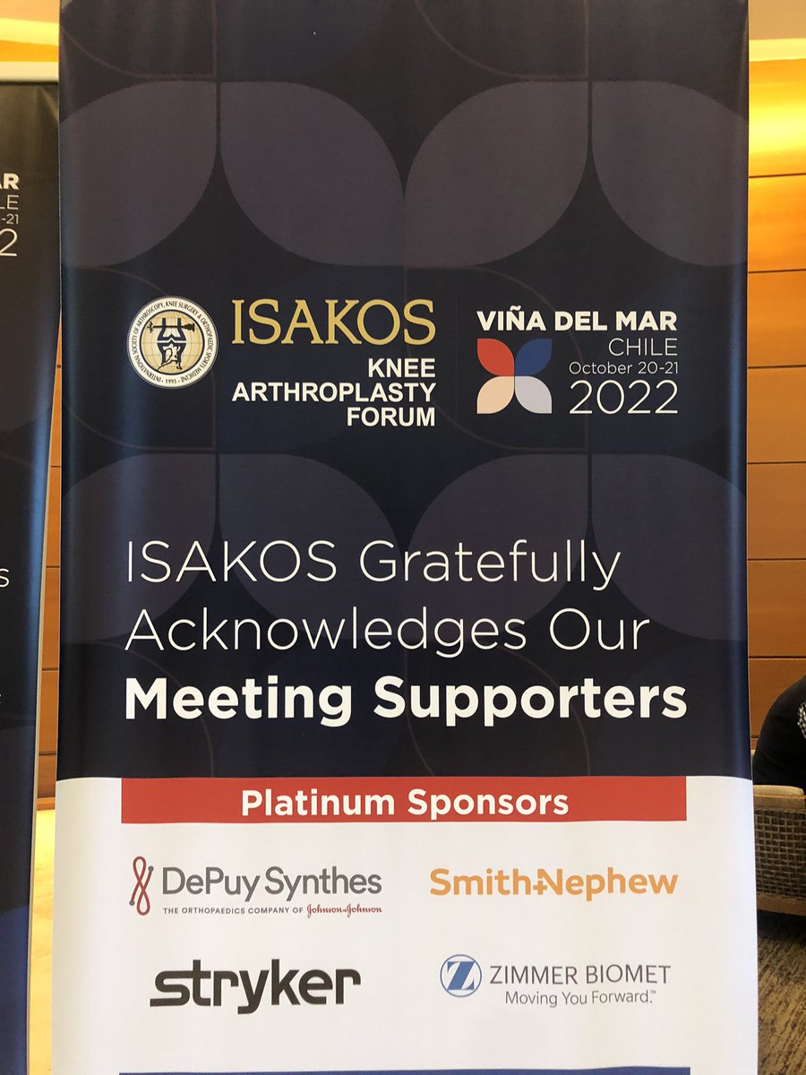 The #ISAKOS Knee Arthroplasty Forum has benefited from the generous support of leading companies that are at the forefront of advances in knee arthroplasty. We offer special thanks to our Platinum Sponsors!!