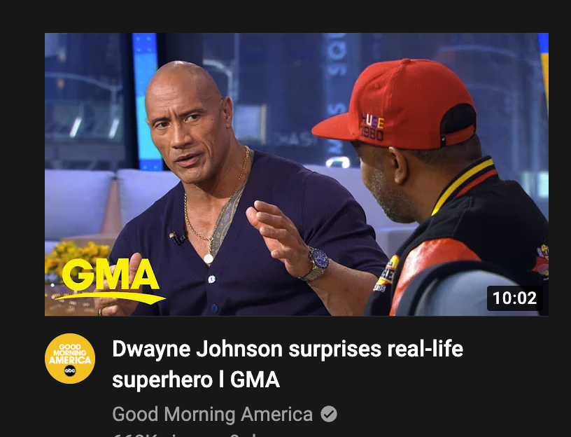 BusinessEvntPro's tweet photo. @TheRock I saw this and had to comment. You sir, are a real hero too. You have done so many kind things for others. This would be a better place with more people like you. https://t.co/vUUMUVTguT