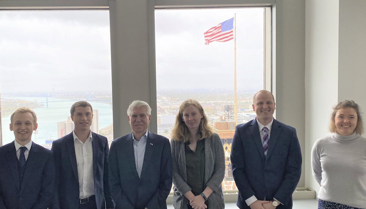 President <a href="/Mrhhigh/">Mark High</a> recently met with representatives from <a href="/NIOgov/">Northern Ireland Office</a> and the Republic of Ireland to discuss ways to strengthen cross-border ties. Thanks to <a href="/GlobalTiesDet/">Global Ties Detroit</a> for organizing.