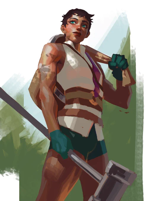 Potionomics fanart, been playing too much to finish the painting lol 