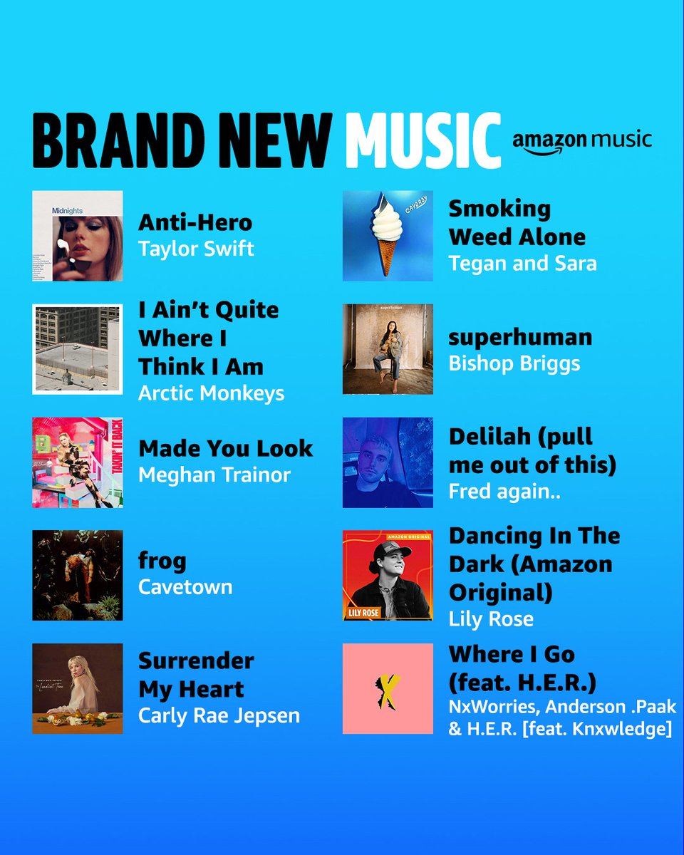 We got you a present for making it to the end of another week. It's Brand New Music 🎁 amzn.to/3DisYVD