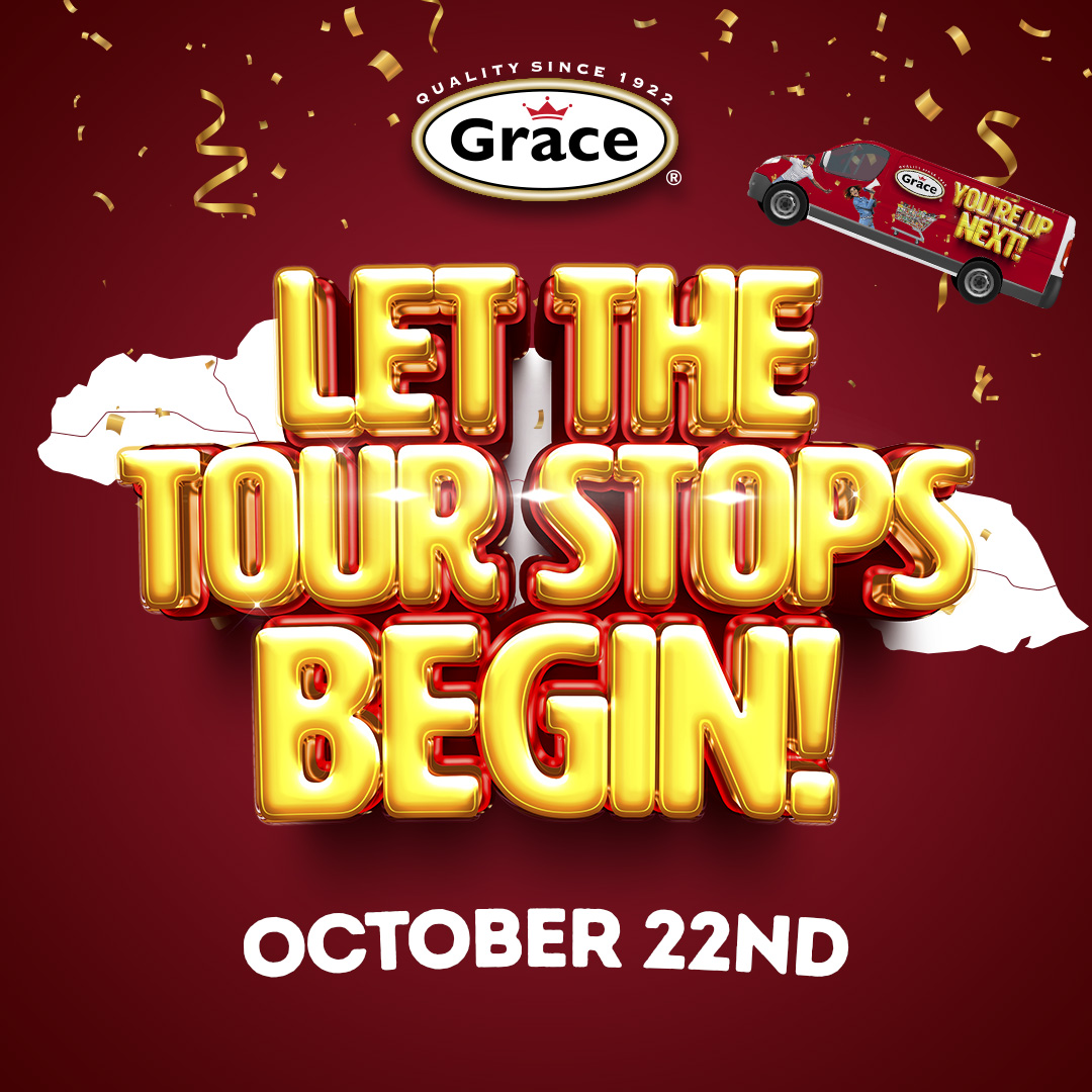 gracefoods's tweet photo. We're taking over Montego Bay tomorrow with our promotion!! 😃😃 Do you see your go-to store in our line up? Comment below and let us know if you're stopping by! 😉 Excitement galore, you don't want to miss out!

#TasteThatMovesYou #GraceFoods #TourStops https://t.co/Ra0TxOm5la