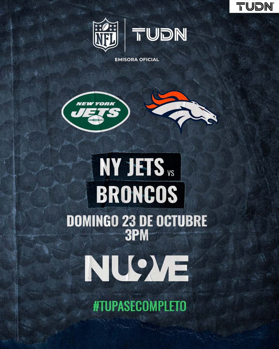 TUDNMEX's tweet photo. Si en tu Fantasy quieres ganar,
#TuPaseCompeto debes mirar 🏈✨

#BroncosCountry vs #TakeFlight
🗓️ 23 octubre
⏰3 pm
📺 @ElNueveOf https://t.co/v6gQVN6NRQ