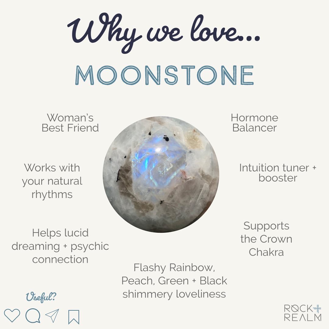 rockandrealm's tweet photo. #moonstone the stone of new beginnings!

https://t.co/bzfyDi7cHO

Balances emotions, boosts intuition &amp; encourages lucid dreaming 

And it’s so pretty 🤩 💙

#crystals #giftideas #halloweencrystals #crystallove #crystalinfo #crystalhealing #crystalsforbeginners https://t.co/j7HTD3jrEQ
