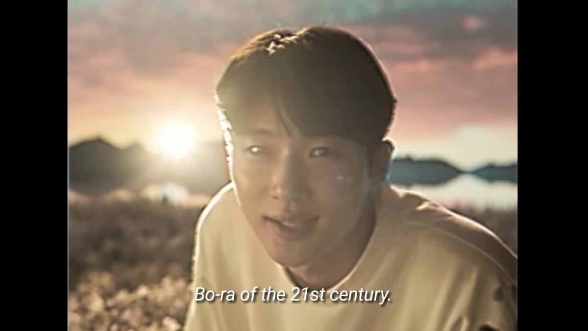 111jasel's tweet image. These exact lines shattered me and had me in tears. 

I now understand why they chose 20th-century girl as the title of the movie because, in the end, Woonho failed to meet the 21st-century version of Bora.