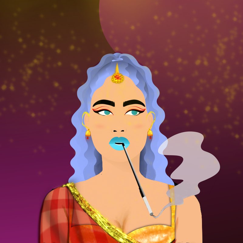 CyberShakti's tweet photo. Finally! My @worldofwomennft is all dressed up for #Diwali 👌🏻
🫶🏼🪔✨🎇🧨
Wishing my entire #NFT family lots of abundance and light!!!
Style & Fashion by yours truly @CyberShakti 💋 https://t.co/00eVxqs1pW