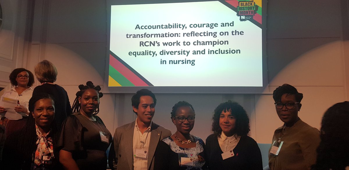 An inspiring day spent with inspiring people @theRCN #BlackHistoryMonth event. Six @GSTTnhs @BromptonHeart nurses recieved #RisingStar awards including three Kofoworola Abeni Pratt Fellows. What an honor it was to share their special day, thank you @RAjidahun @Charyear & Jan 🌟
