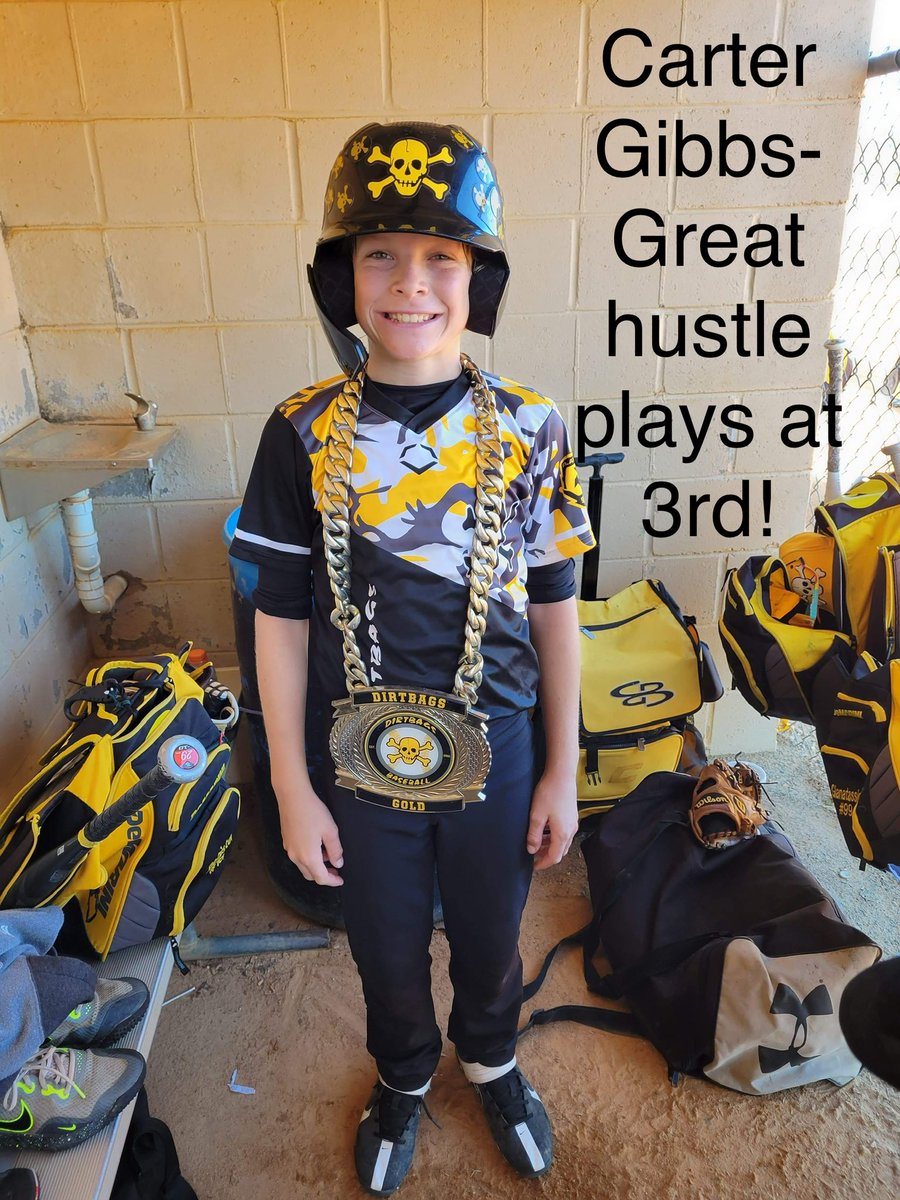 TR7Baseball's tweet photo. Swag Chain plays from last weekend were on 🔥! Dirtbags TR7 will be battling it out for the swag
chain again this weekend playing 10u in Garner, NC! Let’s go boys! ☠️⚾️⚾️ https://t.co/uXTh4BxTaM