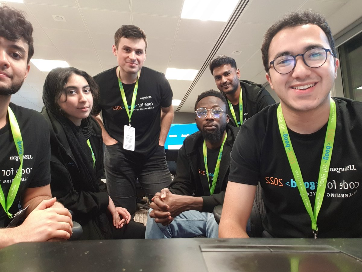 Abdelrhmann02's tweet image. trying to survive the night at @jpmorgan #CodeForGood glasgow hackathon with this amazing team..wish us good luck&lt;3