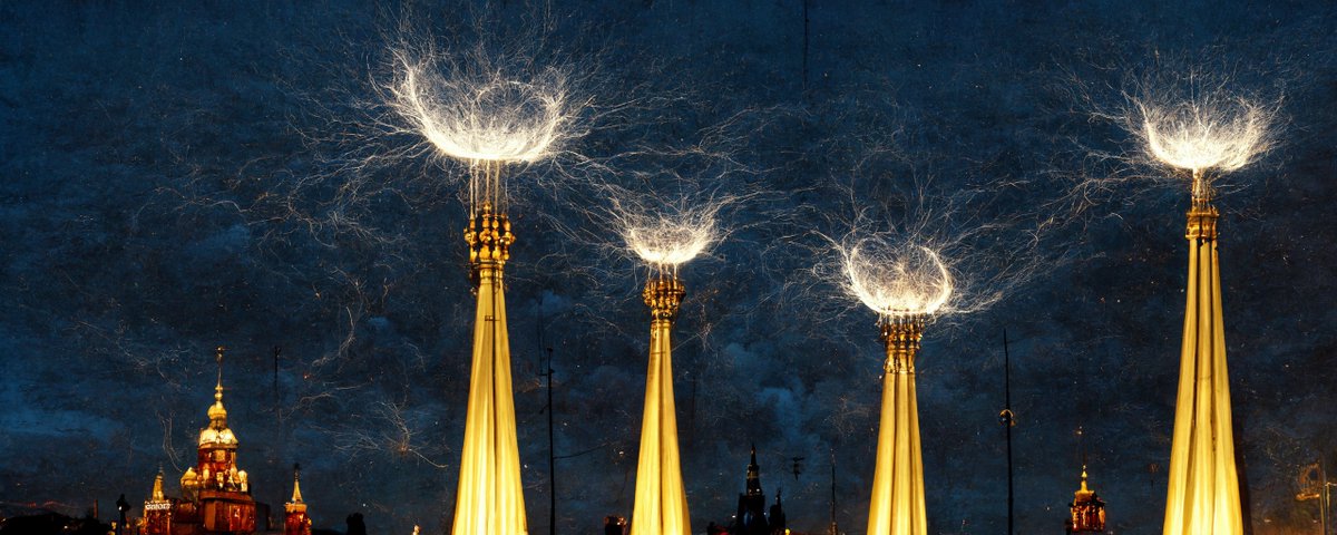 tesla coils above the kremlin