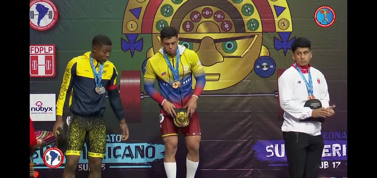 indettrujillo's tweet photo. #Regionales 

Este viernes #21Oct, en el Campeonato Panamericano y Suramericano Juvenil de Levantamiento de Pesas 2022, nuestro atleta trujillano Richard Ollo, se convierte en Campeón Suramericano y Campeón Absoluto Panamericano, además logra obtener 06 medallas de oro https://t.co/BPdDrBgYxJ