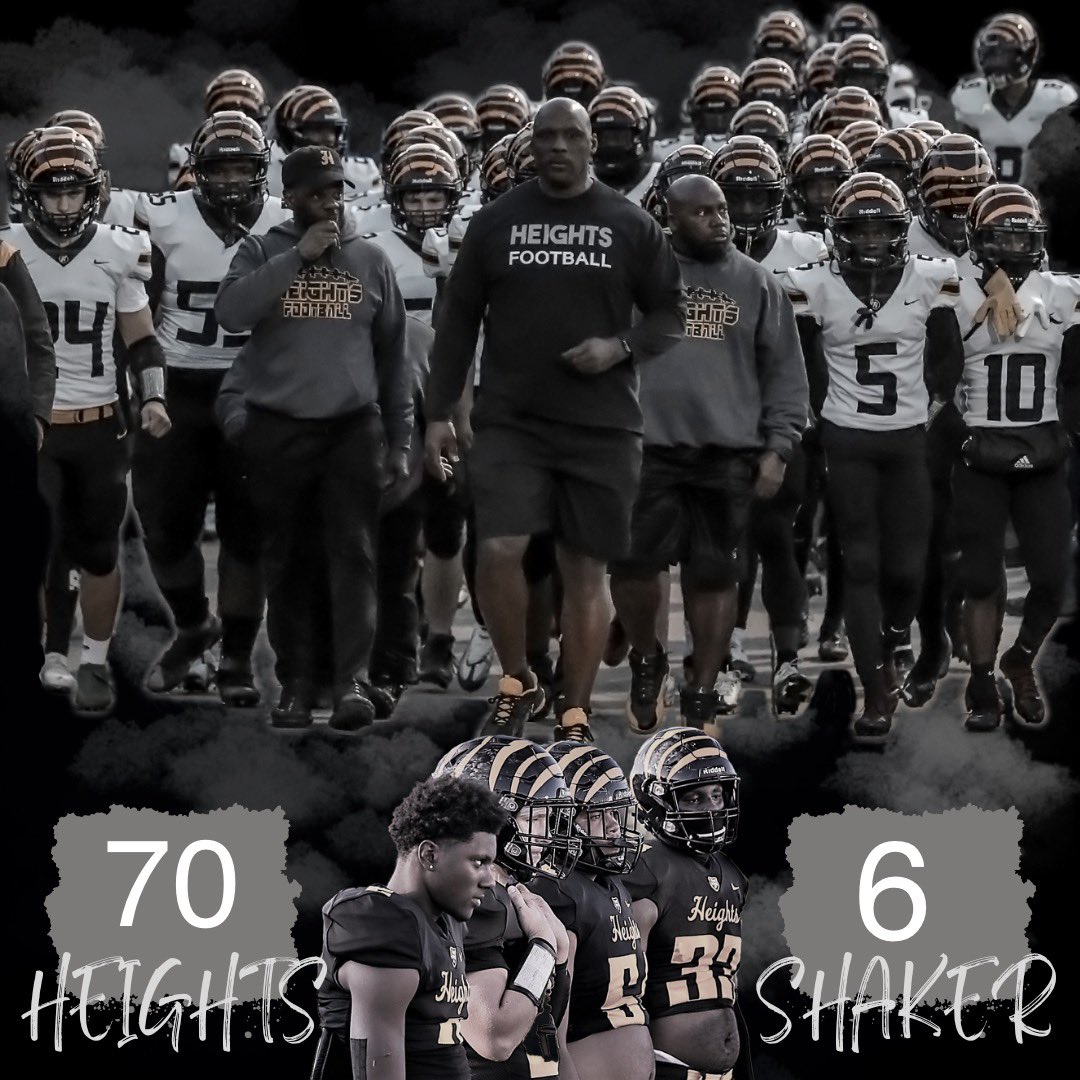Cleveland Heights puts up 70 points on Shaker tonight for a 9-1 record to close out their regular season.