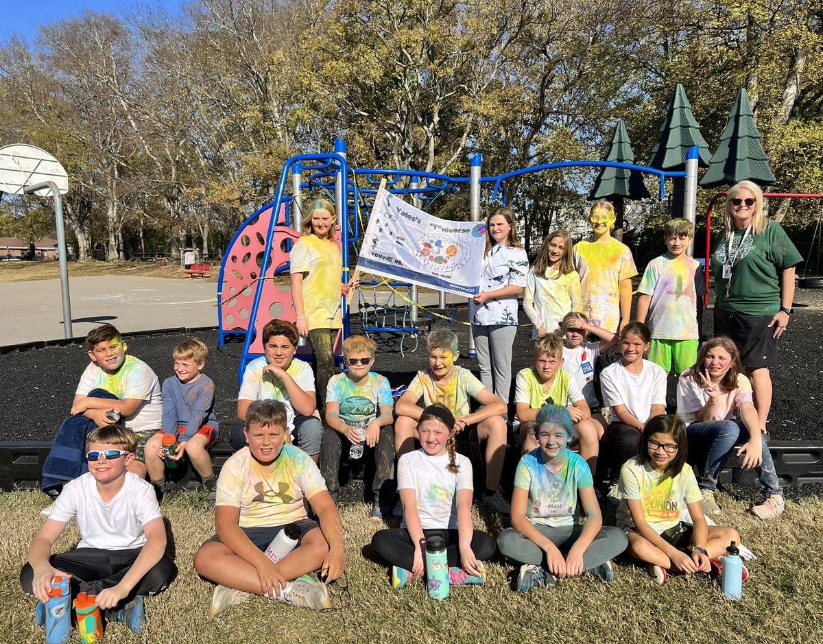 1st 5th grade Color Run @WeAreUnionSTEAM!