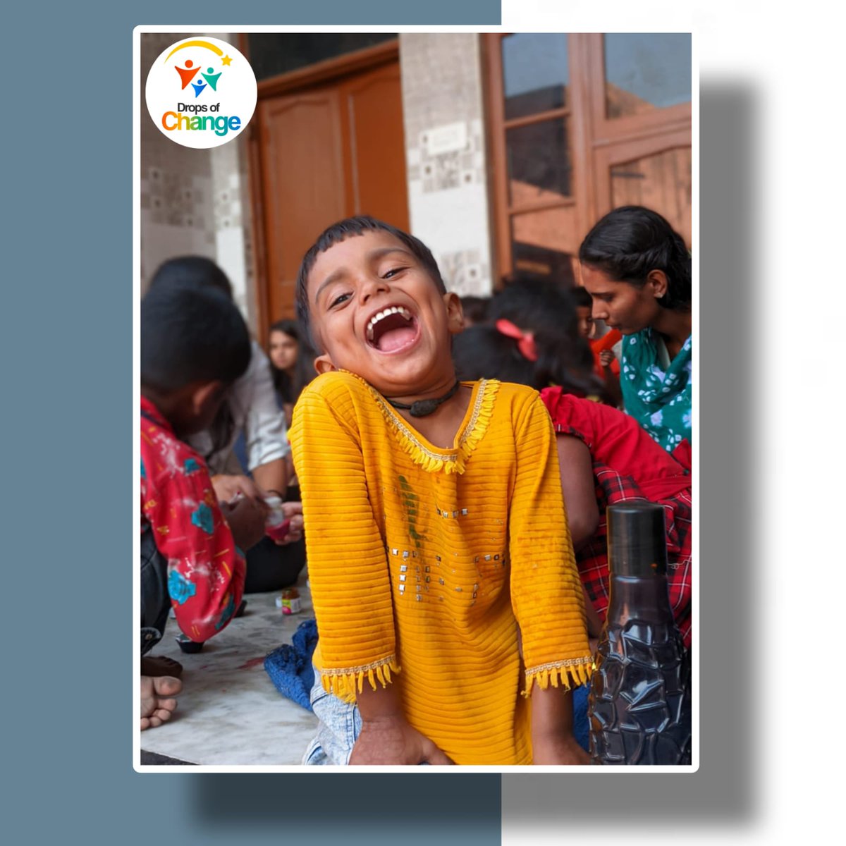 Dropsofchange's tweet photo. Laughing faces have great struggles behind them. These small children do alot of hardwork for this precious smile. Encouraging them will not make us small but will make them grow more and more.
#smile #childern #socailwork https://t.co/6ynRkijFad