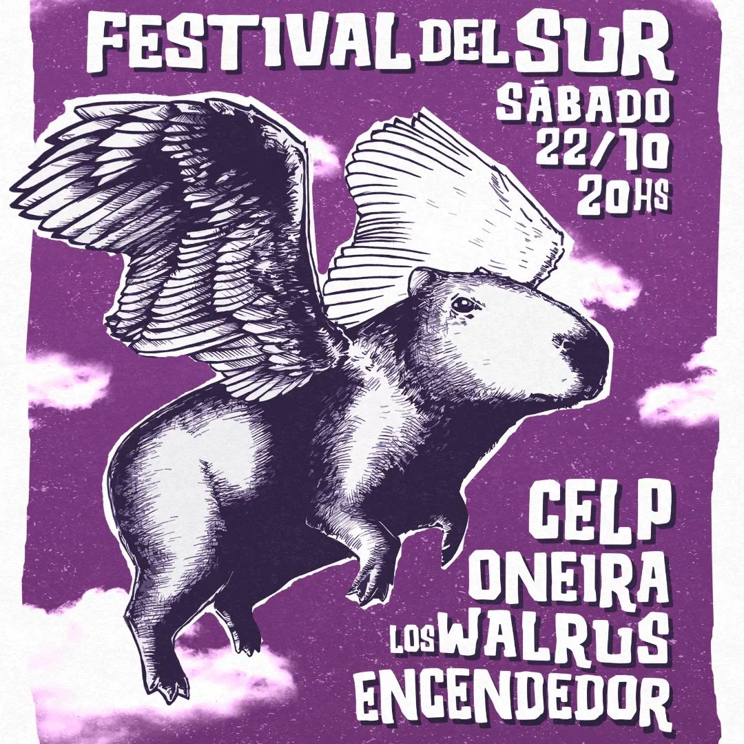 MovAltuy's tweet photo. ESTE SÁBADO 22 DE OCTUBRE - FESTIVAL DEL SUR EN ESPACIO COMISURA - 20hs. 

Bandas:
CELP
ONEIRA
LOS WALRUS
ENCENDEDOR 

#toquesuy #Uruguay #movaltuy https://t.co/0NADNKU62K