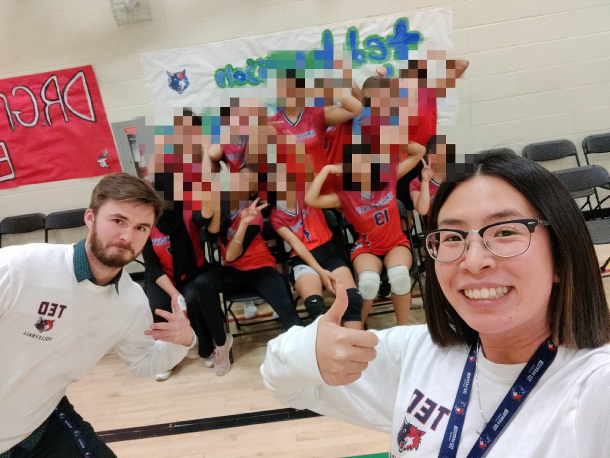 We might have gotten 5th place in the tournament but we definitely got 1st place for the loudest cheering, team spirit, and the nicest team! 🏆 Great job senior girls! 🏐