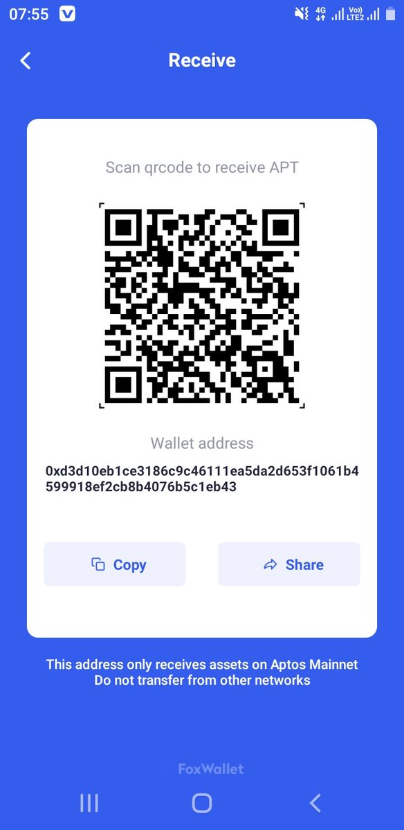 MdSayed39252526's tweet photo. @FoxWallet @AptosFoundation @AptosNews1 @aptos_news @AptosEcosystems @AptosNewsHQ 0xd3d10eb1ce3186c9c46111ea5da2d653f1061b4599918ef2cb8b4076b5c1eb43 https://t.co/LXINEbgqPe