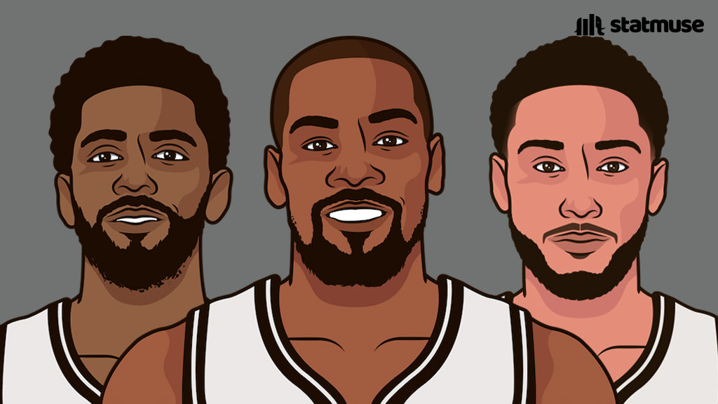 StatMuse on Twitter Big 3 tonight Kyrie 30 PTS 7 AST 5 3P