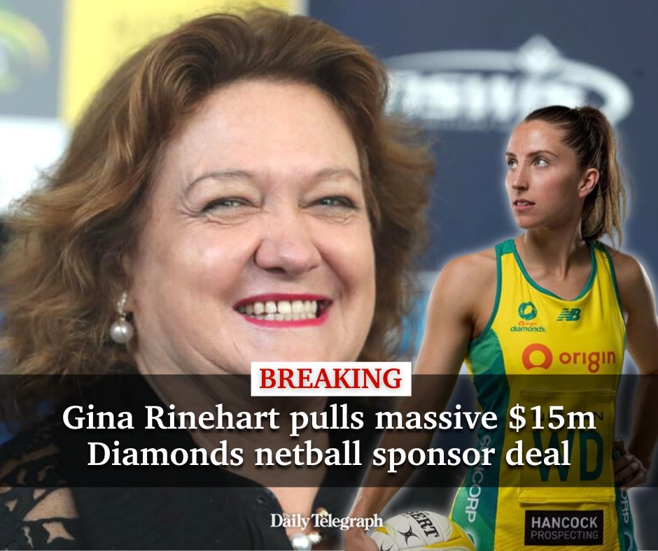#BREAKING: Australia’s richest woman has pulled her $15 million sponsorship deal for the Diamonds netball team. Find out why 👉 bit.ly/3SniIzR