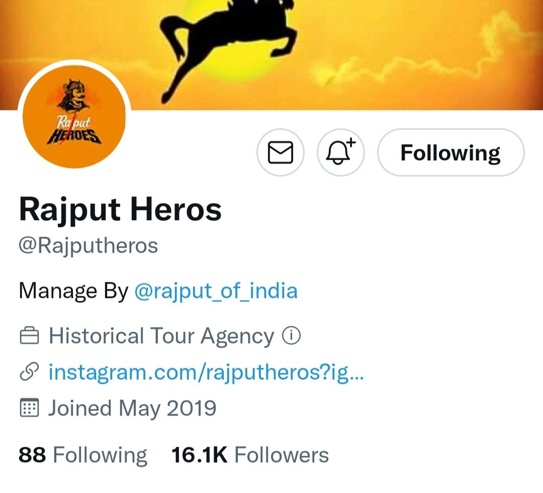DeepRajput1718's tweet photo. समाज बंधुओं से निवेदन है @Rajputheros को फोलो करें ये रोहित भाई के द्वारा ही संचालित किया जा रहा है सभी इस पेज को @rajput_of_india से भी अधिक समर्थन दें ताकि हम प्रमुखता से सामाजिक मुद्दों को उठा सकें @Rajputheros #IStandWithRajputOfIndia https://t.co/kZq5rpZhf8