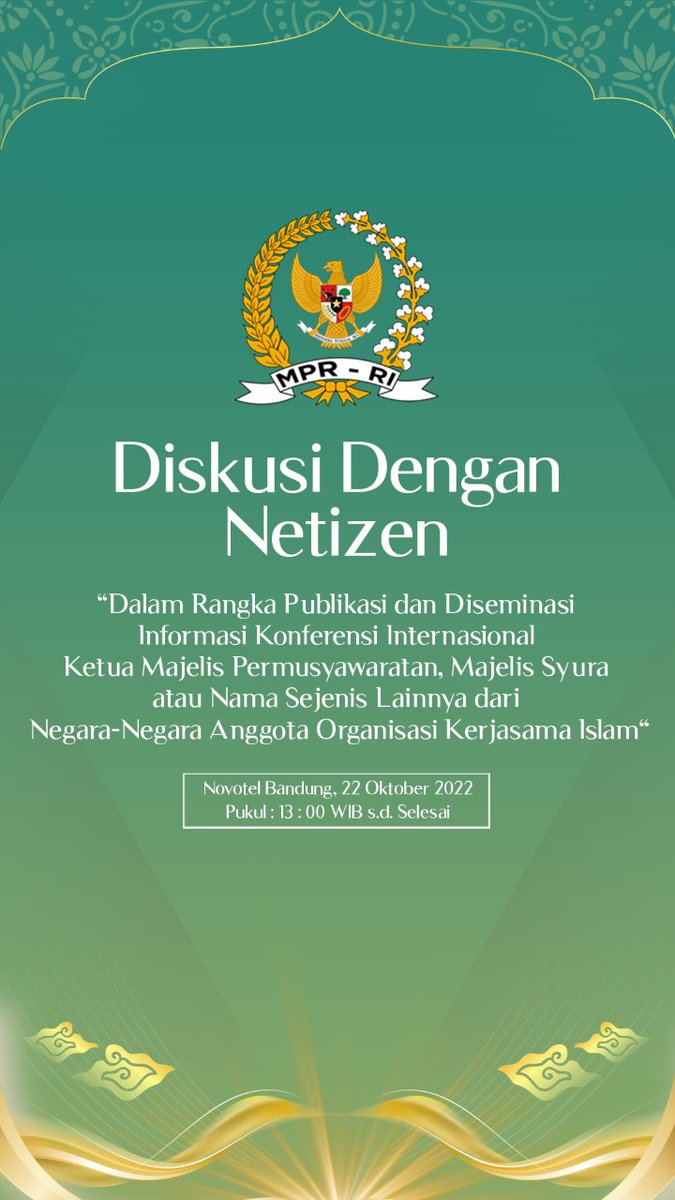 IRoosmadewi's tweet photo. Kami berdiskusi tentang  = Diseminasi Konferensi Internasional   Ketua Majelis Permusyawaratan  dari Negara² Anggota Organisasi Kerjasama Islam =  hayyu
@nchiehanie1
@perjalanandiaz
@putracikeusik
#NetizenMPRBDG
#BloggerBDG
#DiskusiNetizenMPRBD https://t.co/T9gCJ6CghR