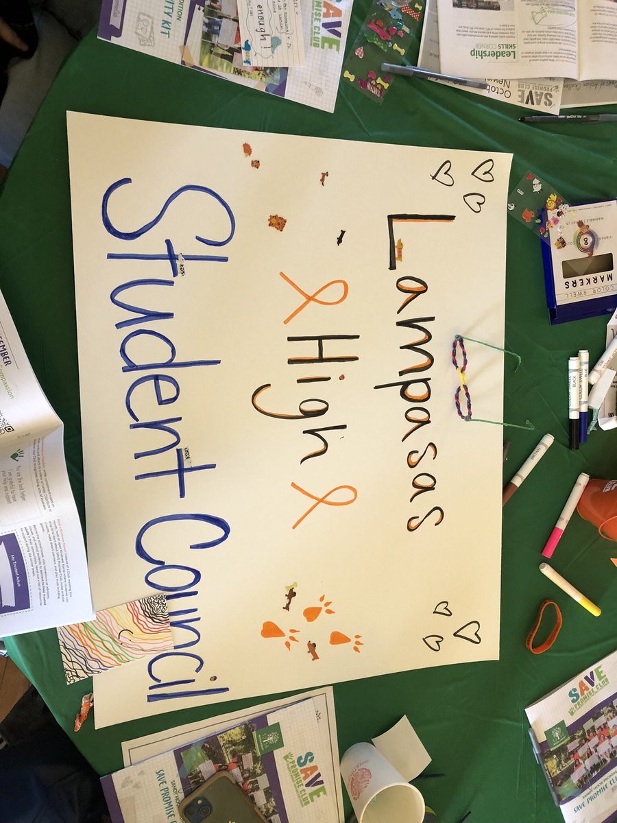 stuco_lampasas's tweet photo. Learned importance of empowering students to “Say Something” &amp; save a life. Will plan soon to implement events for a more united campus culture. Thanks @sandyhook for lighting the spark to promote UPstanders! @BadgerHS_Prin @LampasasHS @LampasasISD https://t.co/ez5endIBwP