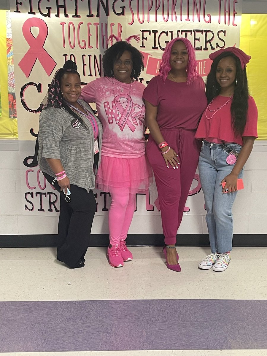 The 6th Grade Math Team is PINK!! #CMMS #FBISDmath